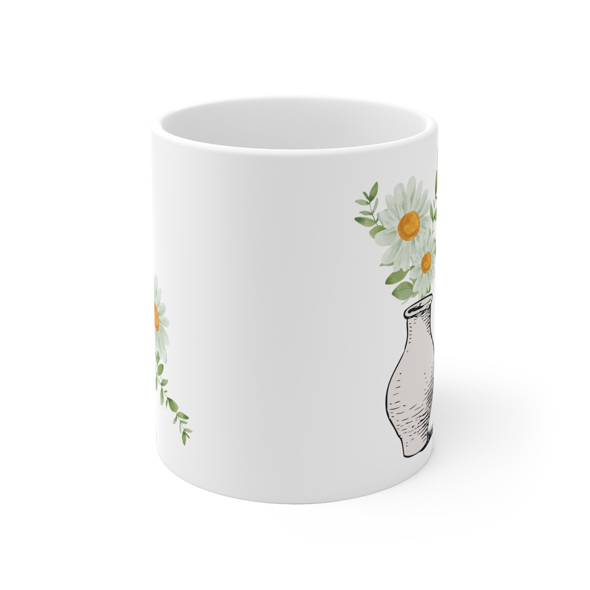 Daisy Bouquet Ceramic Mug — "You Are My Sunshine"