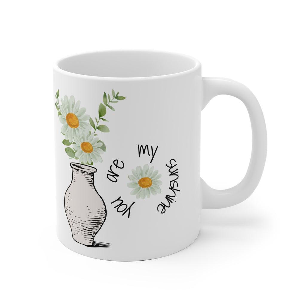 Daisy Bouquet Ceramic Mug — "You Are My Sunshine"
